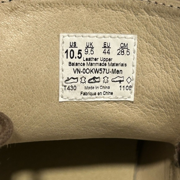 VANS OTW Men's Tan/Beige Leather Chukkas Shoes 10.5, Soft  Upper - Picture 7 of 8